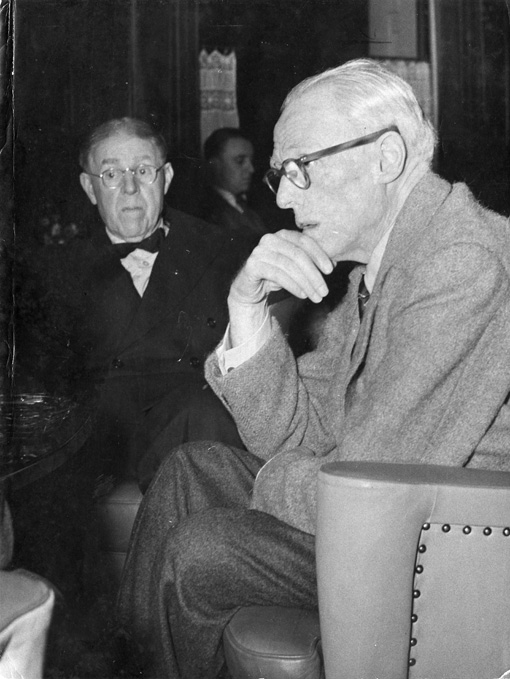 Claude and Sinclair Lewis, Amsterdam, 1949