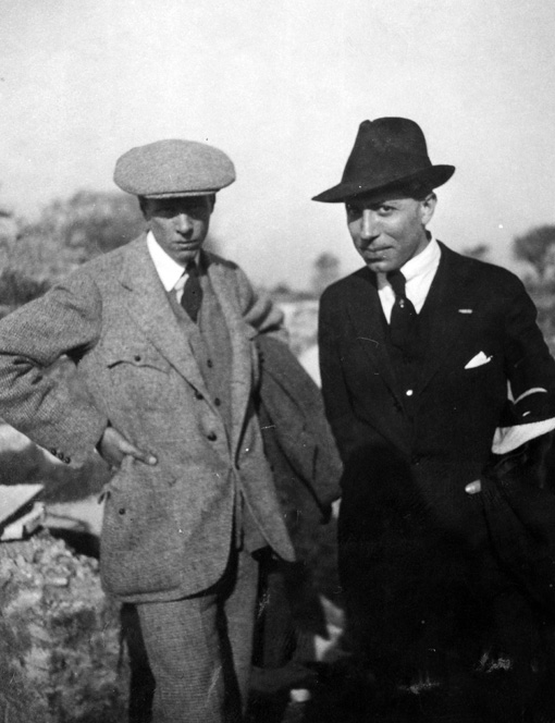 Sinclair Lewis and friend, 1920-1929